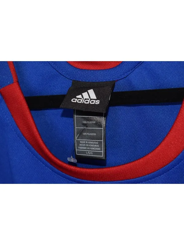 NWOT Adidas Kansas Jayhawks KU Blue Red Basketball Jersey Size Large - Image 3