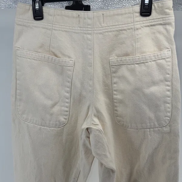 We The Free Osaka Cream Mid Rise Button Fly Barrel Jeans Women's 29 - Image 7