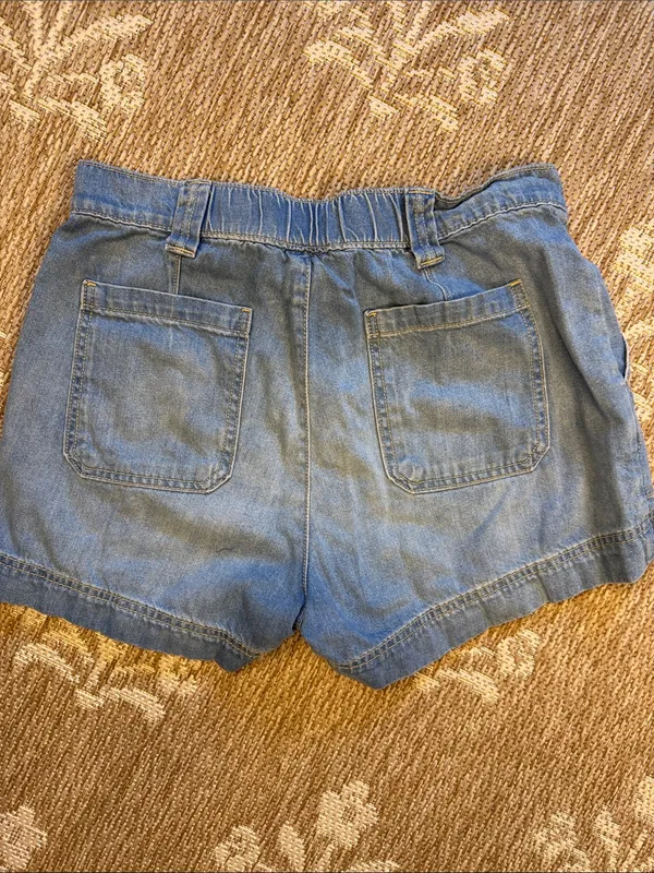 Old navy Denim High-Rise Casual Shorts - Light Blue - Image 3