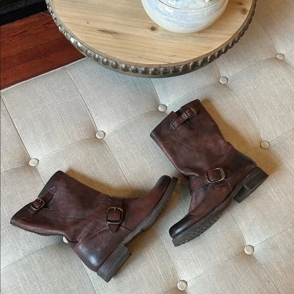 Frye Veronica Short Slouchy Boot (Women) Size 7.5 B 70547 RDD F973 F18- 278447 - Image 12