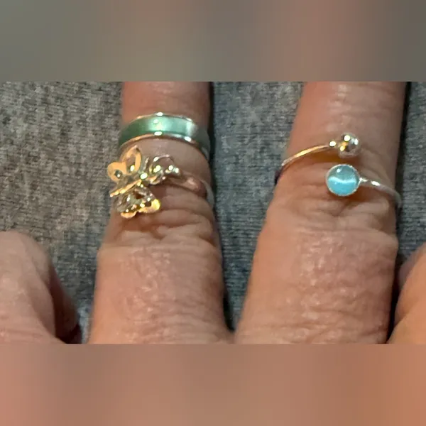 Gold and Silver Toe Ring Set NWT - Image 6