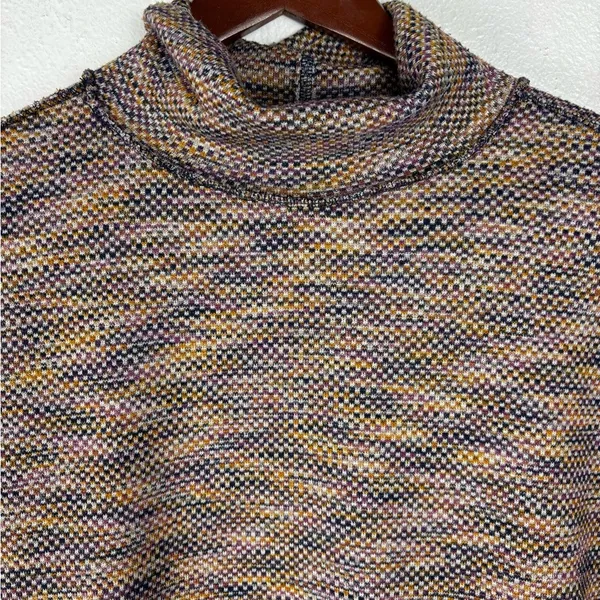 Free‎ People We the Free Sunny Days S Multicolored Turtlenck Long Sleeve Sweater - Image 3