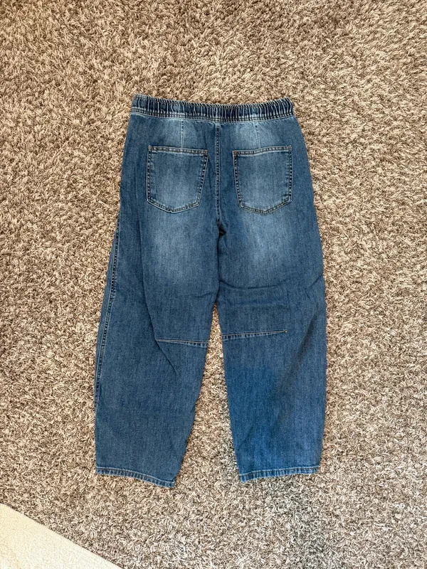 Oat Barrel Jeans Blue Size 8 - Image 4
