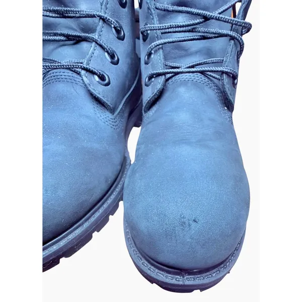 Timberland 6 Inch Premium Waterproof Boots Black Nubuck Leather Womens Lace Up - Image 7