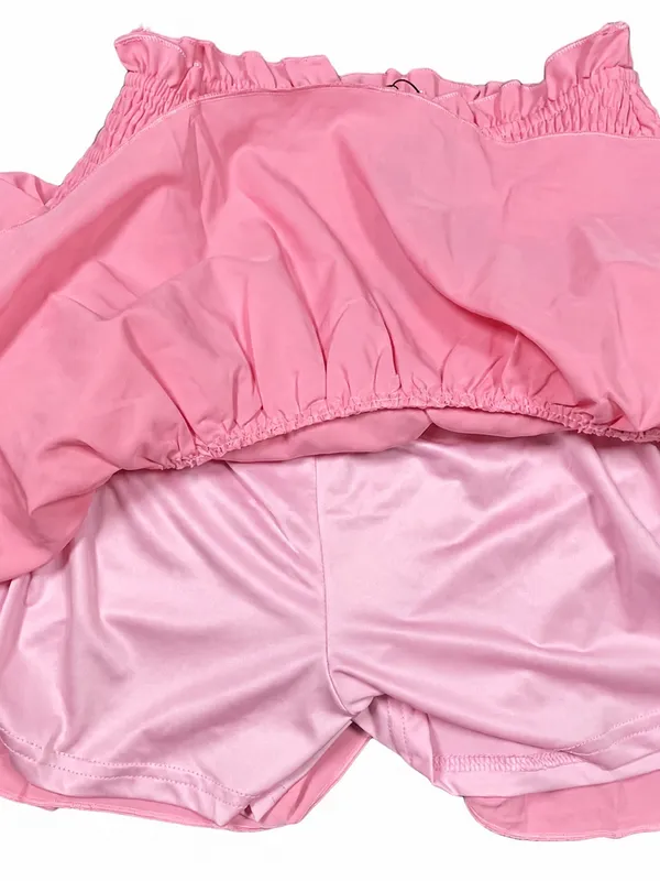 Anrilita Pink Mini Skirt size small ~ Barbie Girl Y2k Style Coquette Ruffles - Image 4