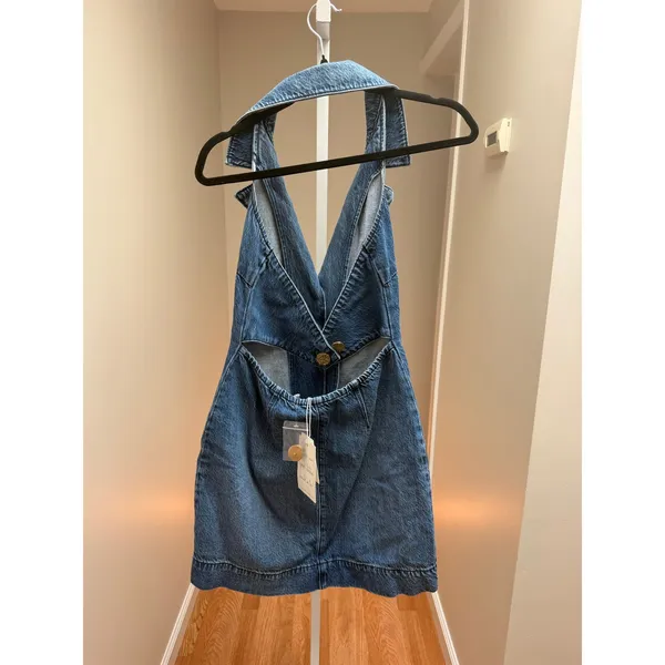 NEW Show Me Your MuMu Darien Dress Denim Mini size XS - Image 7