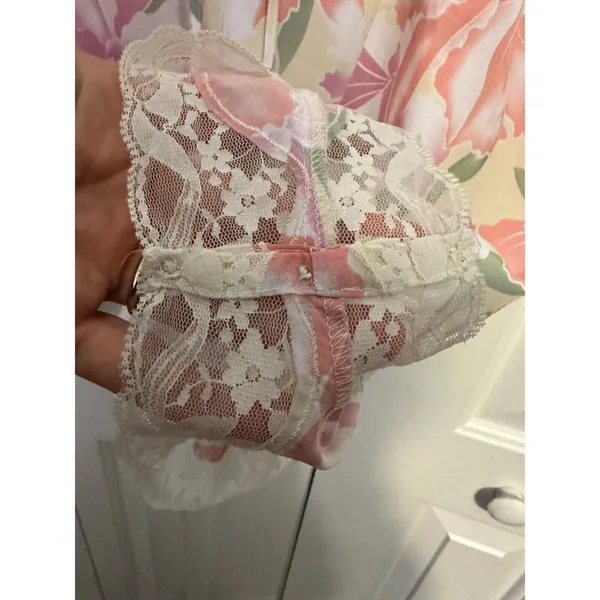 Vintage‎ Victoria's Secret Gold Label Lingerie Romper Teddy, Pink Pastel - Image 4