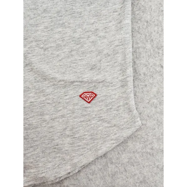 NWT Diamond Supply Co. Women's Logo Shirt Top Skateboarding Life Gray Sz‎ Large - Image 3