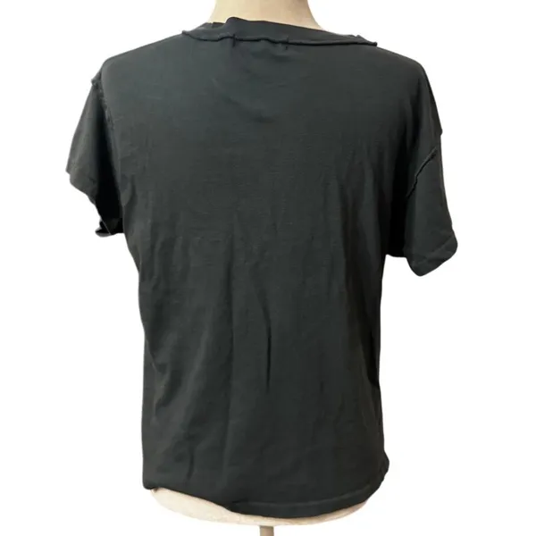 Daydreamer "The Police" Graphic Band Tee, Distressed Raw-Edge, Black, Size M - Image 3