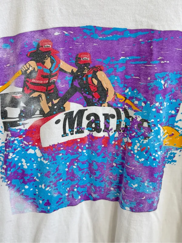 Vintage 90's Marlboro Miles Adventure Team Rafting Adult XL T-Shirt Made USA - Image 10