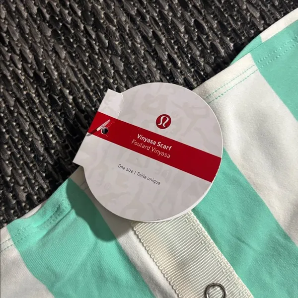 Lululemon Vinyasa Scarf *Rulu Steep Stripe Angel Wing Opal Horizontal NEW - Image 6