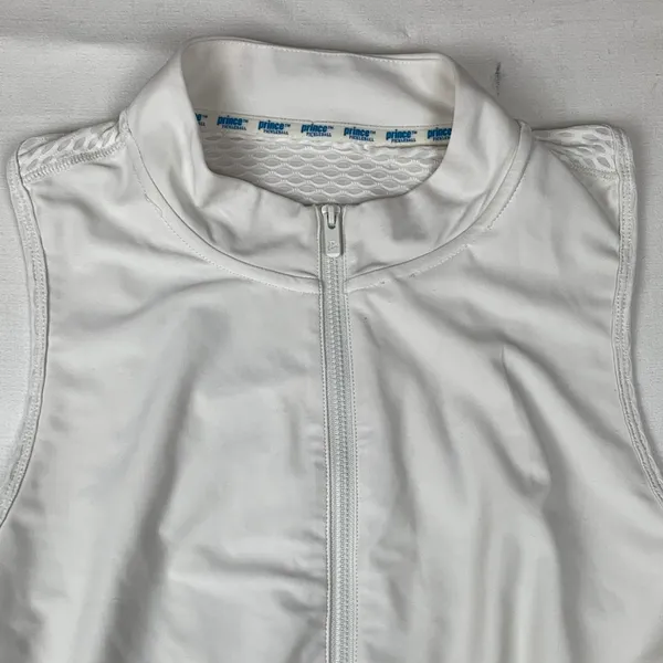 Prince Pickleball women's XL athletic Cream Pleated Skirt tennis white open back - Image 5