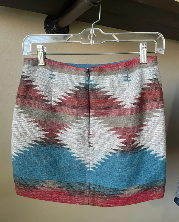 Pendleton Aztec Skirt Wool  Fabric - Image 2