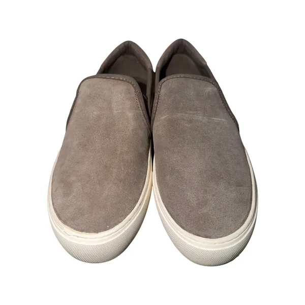 UGG Jass Grey Suede Slip-On Platform Sneakers 1106545 Womens 7 - Image 4