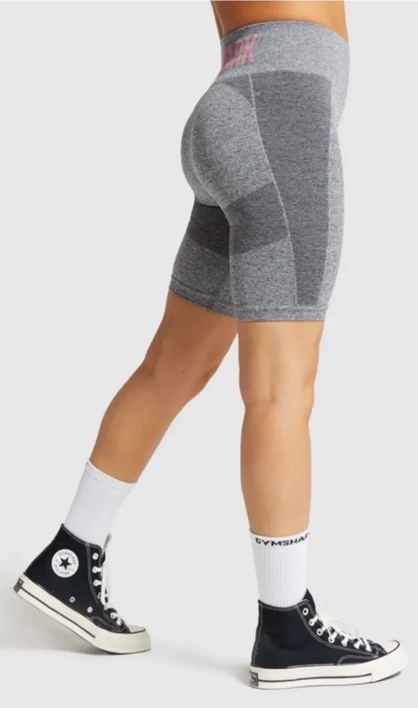 Gymshark Charcoal Mark/Pink Flex Shorts - Image 2