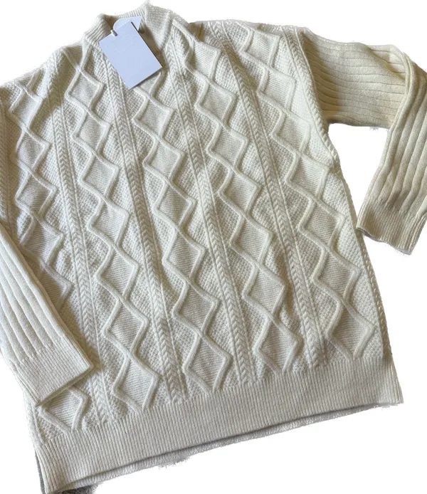 Aelfric Eden Oversized Knit Sweater Solid Vintage Pullover Sweater Unisex Woven Crewneck Knitted Tops - Image 2