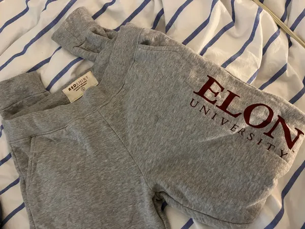 Elon university joggers Gray - Image 4