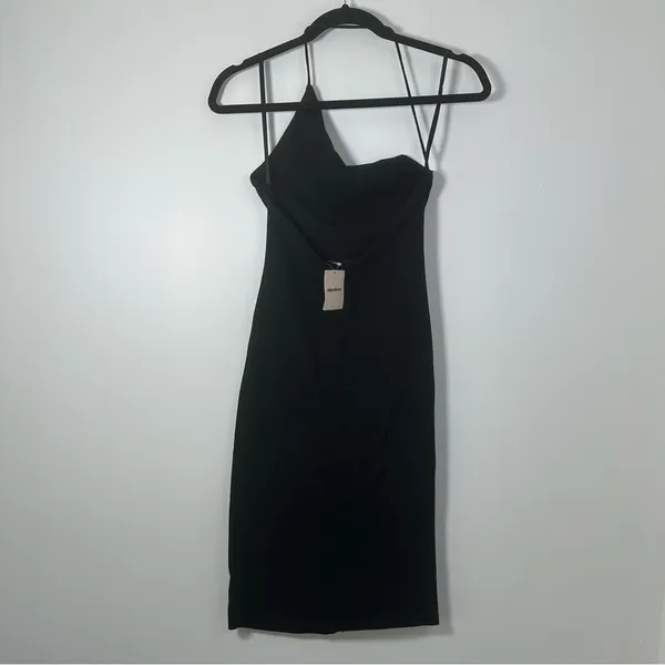 Revolve Superdown Black One Shoulder Bodycon Dress Size S NWT - Image 3