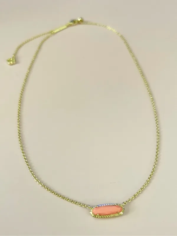 🪸KENDRA SCOTT 14K Gold Plated Eva Coral Magnesite Pendant Necklace - Image 5