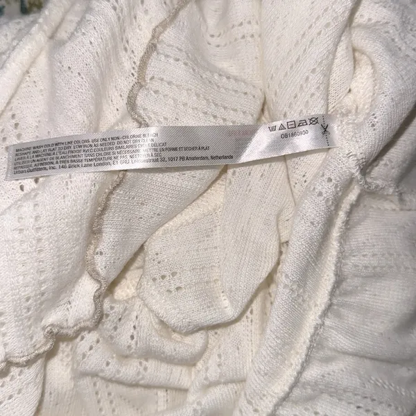 Urban Outfitters Out from under boho ivory color hooded knit top size small - Image 7
