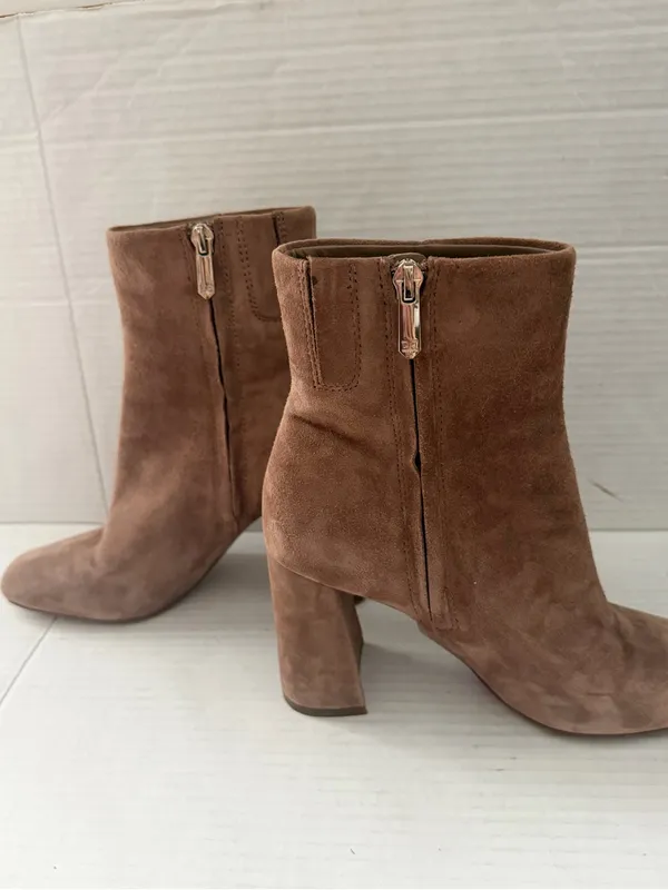 Sam Edelman Codie boots suede ankle brown square toe boots size 6 - Image 5