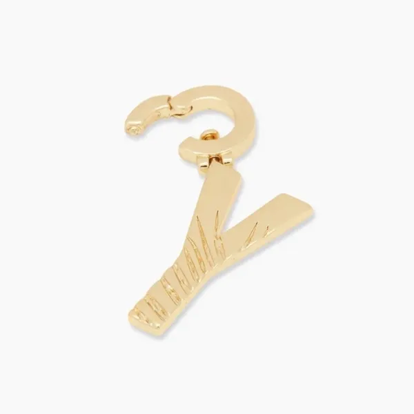 Gorjana Parker 18K Gold Plated Charm Initial Y - Image 6