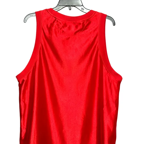 Nike Icon Jersey Tank Top Sleeveless Crew Neck Sequins Gold Red Women's L NWOT - Image 7