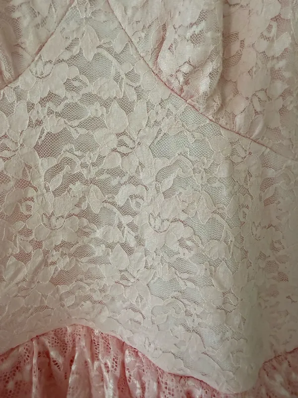 Windsor Pink lace ruffle halter mini dress - Image 6