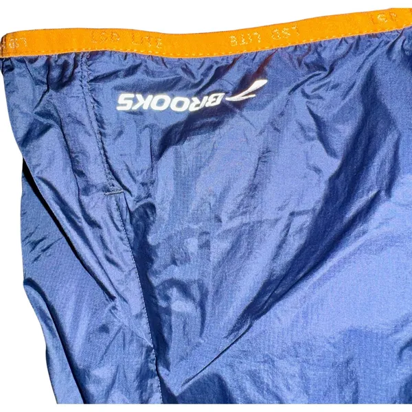 Brooks Women's Windbreaker Jacket Large Blue Vented Lightweight‎ Run Reflective - Image 3