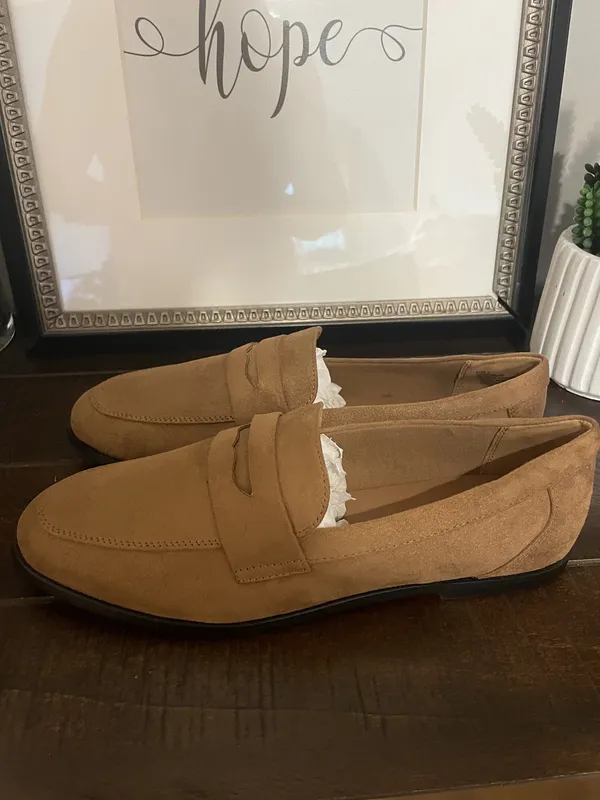 GAP Suede Loafer Penny Loafers Honey Brown Size 9 NWOB - Image 5