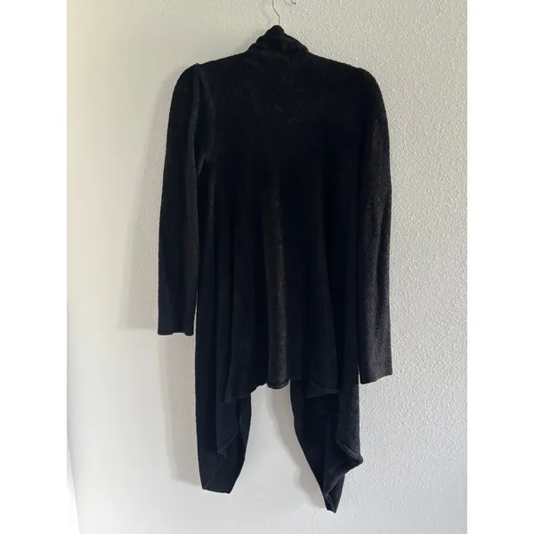 Barefoot Dreams Chic Lite Cardigan‎ Womens L/XL Black Cozy Preppy Comfort Luxury - Image 5