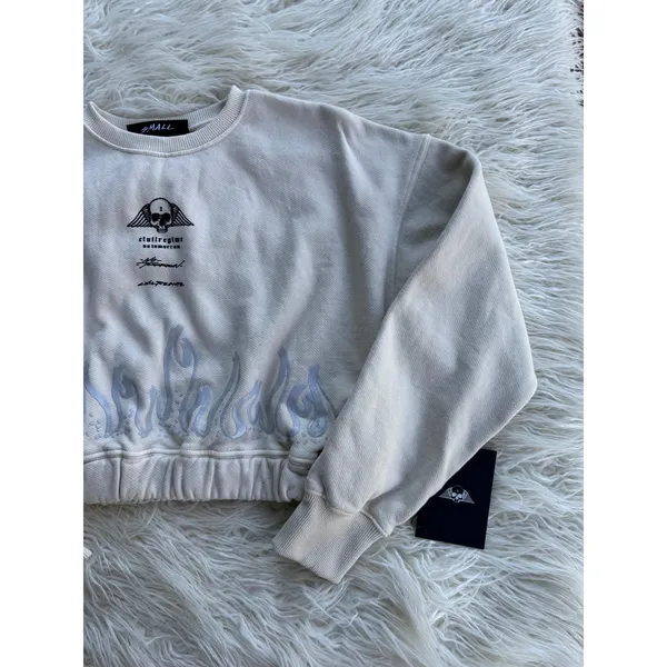 Civil Regime Cropped Sweatshirt Size Small - Image 4