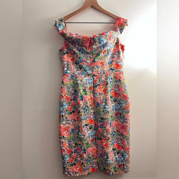 AIDAN AIDAN MATTOX Womens Pink Off Shoulder Knee Length Body Con Dress 12 - Image 4