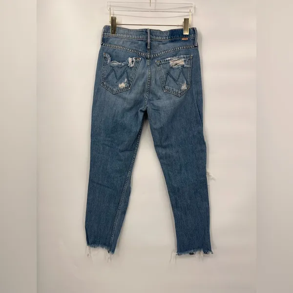 MOTHER The High Waisted Cardinal Sinner Ankle‎ Chew in Saving Grace size 25 - Image 3
