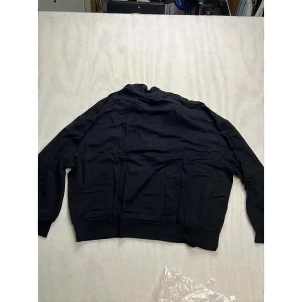 Lou & Grey Black Signaturesoft Plush Quarter Zip Pullover Sweatshirt‎ XL New - Image 9