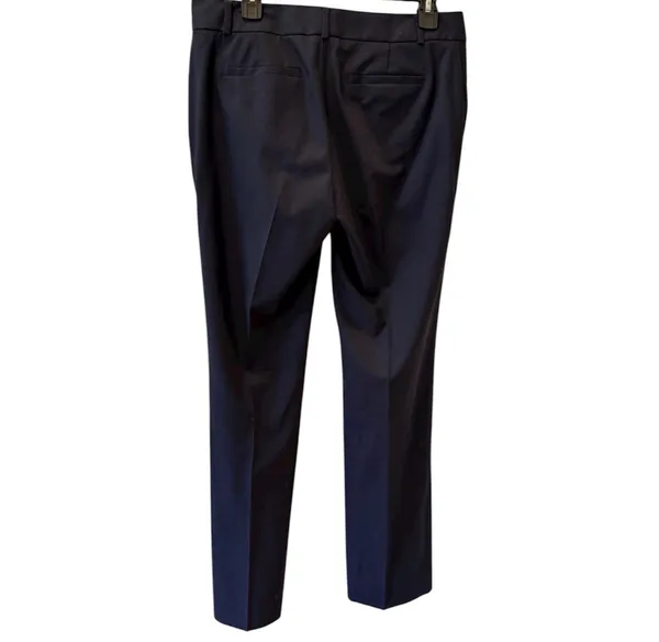 Banana Republic Navy Blue Wool Pants Lined Martin Fit Straight Leg 8 Long Tall - Image 6