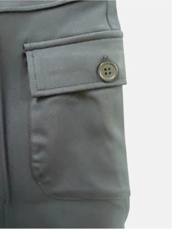 Size L (Regular) Halara High Waisted Side Flap Pocket Flare Casual Cargo Pants - Image 5