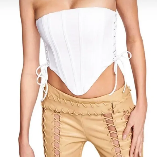 IAM.GIA Boned White Corset size XXS - Image 2
