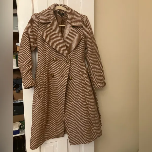 Halogen Atlantic x Pacific Herringbone Belted Coat - Image 5