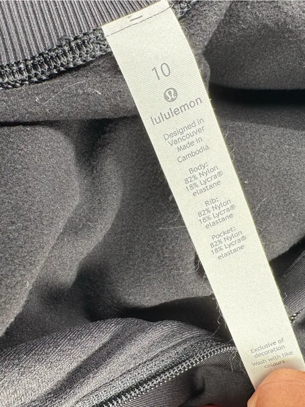 Lululemon Always Alert 1/2 ZipBlack W3CZOS Size 10 - Image 3