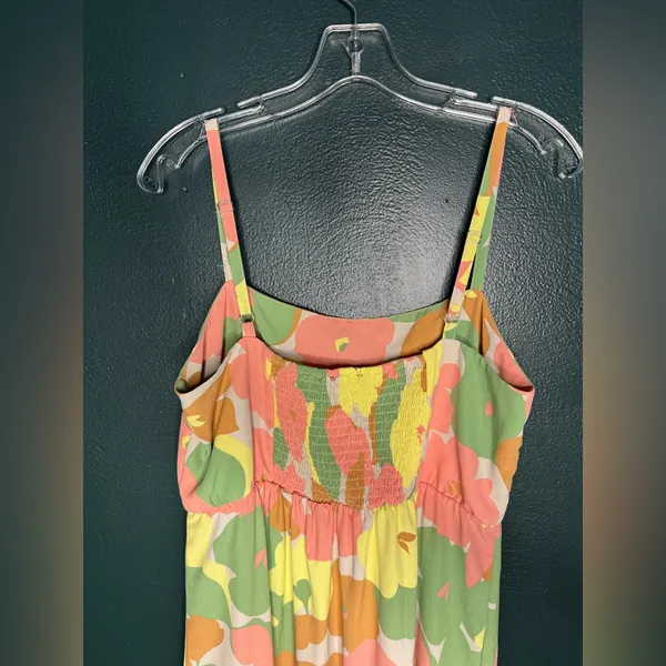 Social Standard By Sanctuary Floral Fiesta Smocked Tiered Midi Multicolor Dress - Image 6