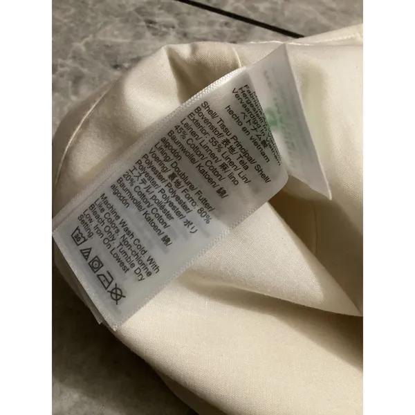 J.Crew Womens Linen Cotton Button Front Mini Skirt Ecru Cream AV793 Size 12 NWT - Image 5