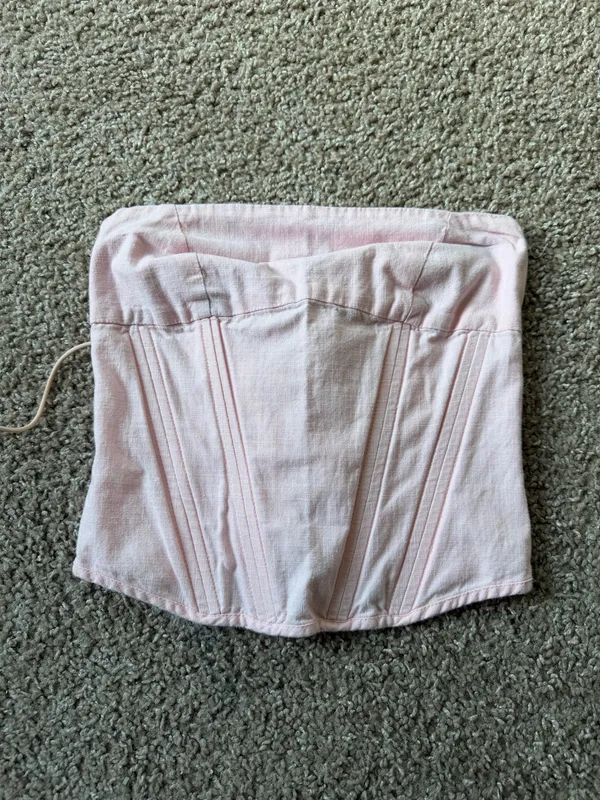 Edikted Arya Linen Look Corset - Image 3