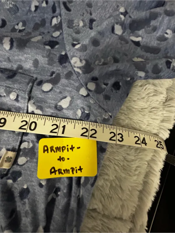 Lucky Brand 2 piece Blue Short-Sleeve Button Front Shortie Pajama set - Image 3