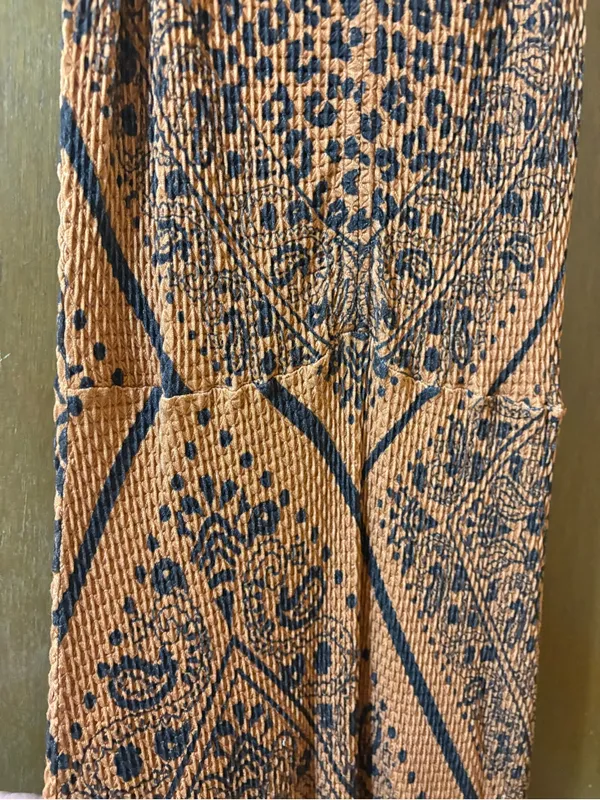 NWT Farm Rio Orange & Black Bandana Print Midi Dress - Image 11