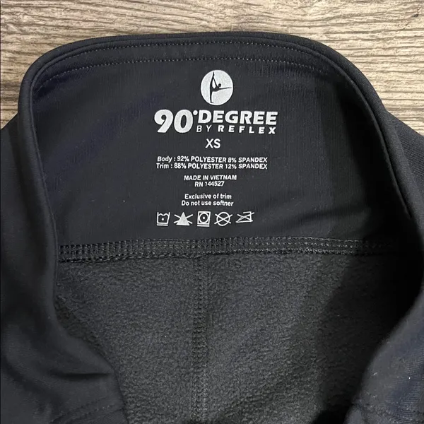 90 Degrees by Reflex Charcoal and Black Leggings - Image 3