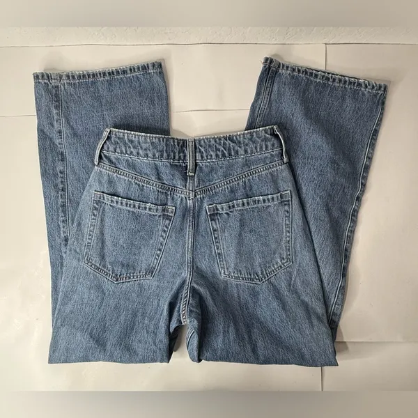 Hollister Womens Ultra High-Rise Baggy Jeans Size 2S /w26 Short‎ Blue Y2K NEW - Image 11