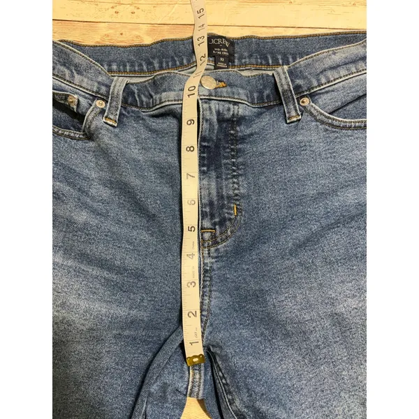 J. Crew Mid Rise Flare Crop Jeans Women's Size 32 Medium Wash Denim - Image 6