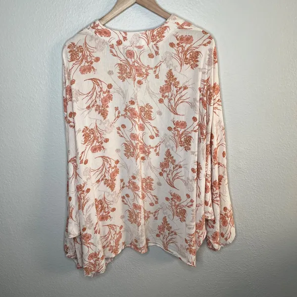 Altard State Womens Boho Floral Open Front Kimono Cardigan Size Large - Image 7