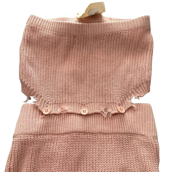 SER.O.YA Lola Knit‎ Distressed Strapless Cutout Dress NWT Small - Image 3